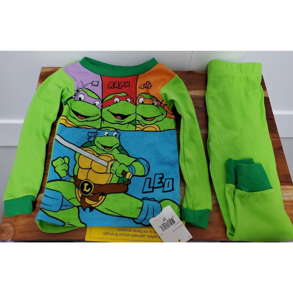 Teenage Mutant Ninja Turtles 3T toddler Team Turtles Sleep Pajama Set